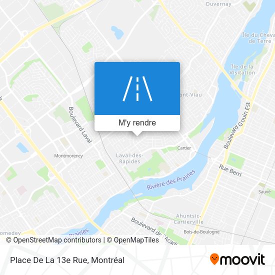 Place De La 13e Rue plan