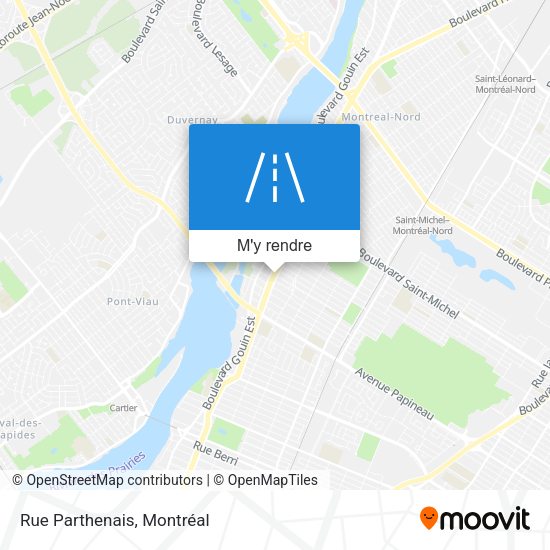 Rue Parthenais plan