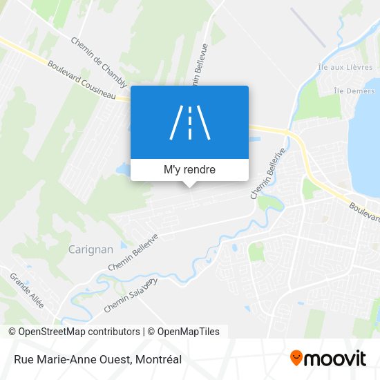 Rue Marie-Anne Ouest plan