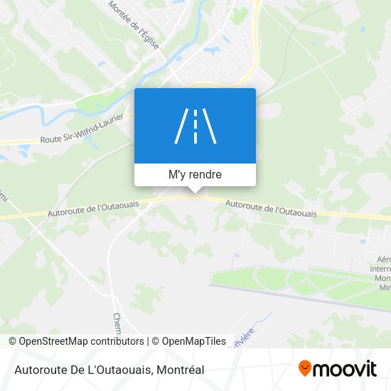 Autoroute De L'Outaouais plan