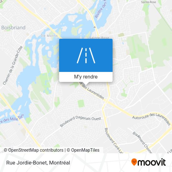 Rue Jordie-Bonet plan