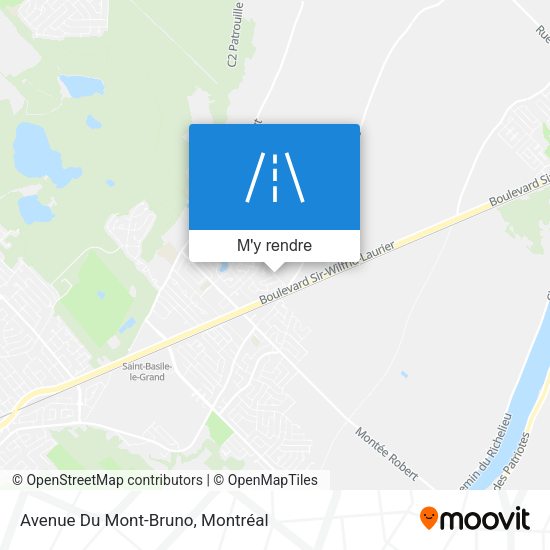 Avenue Du Mont-Bruno plan