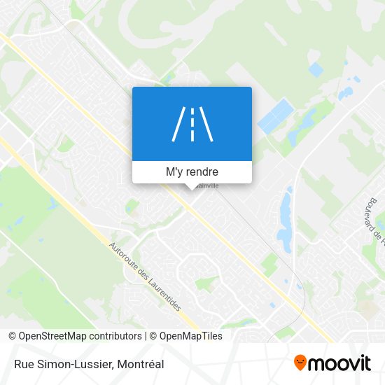 Rue Simon-Lussier plan