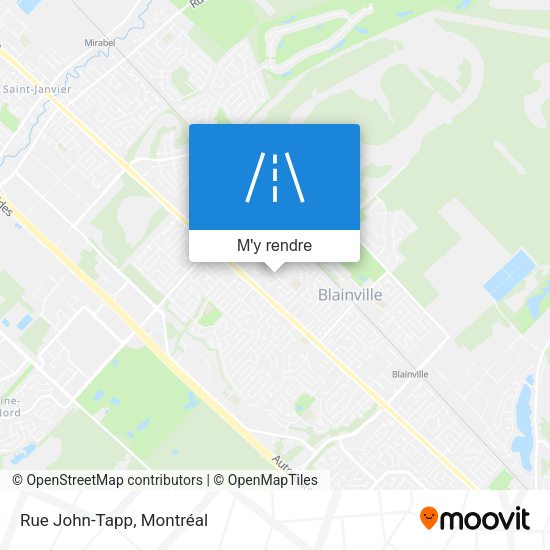 Rue John-Tapp plan
