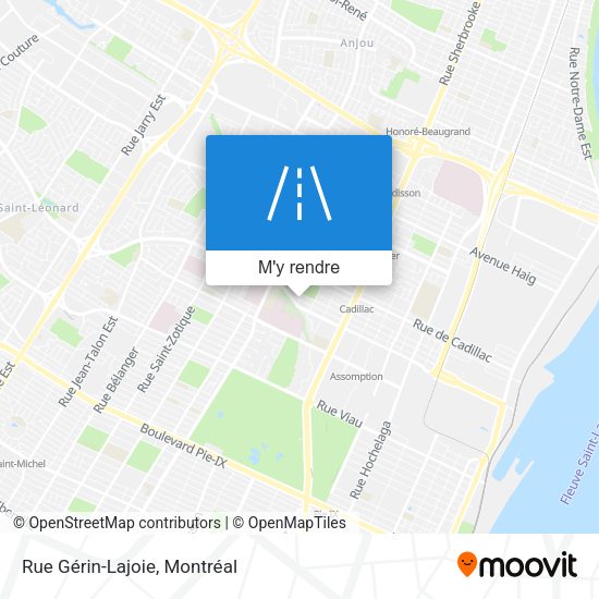 Rue Gérin-Lajoie plan
