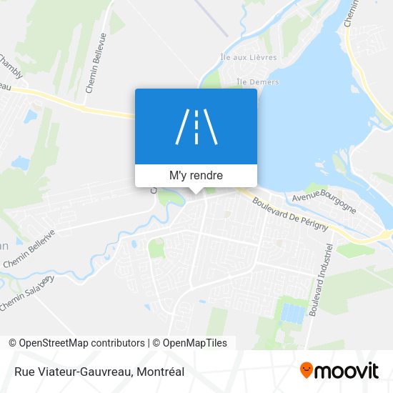 Rue Viateur-Gauvreau plan