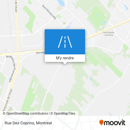 Rue Des Coprins plan