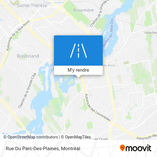 Rue Du Parc-Des-Plaines plan
