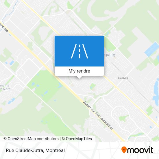 Rue Claude-Jutra plan