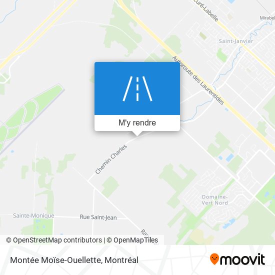 Montée Moïse-Ouellette plan