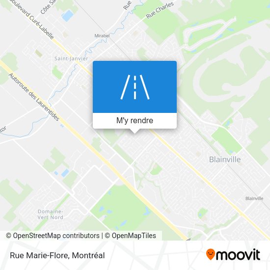 Rue Marie-Flore plan