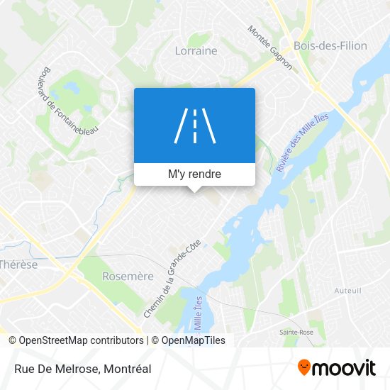Rue De Melrose plan