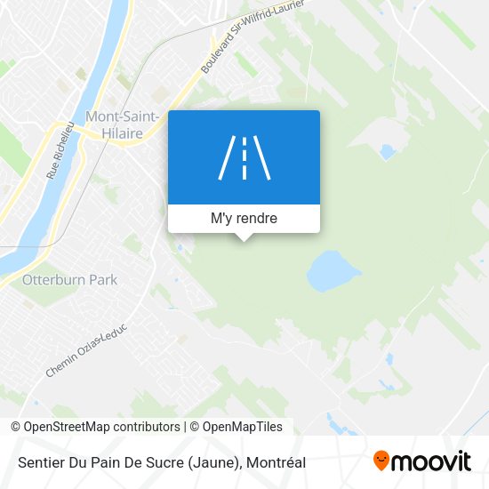 Sentier Du Pain De Sucre (Jaune) plan