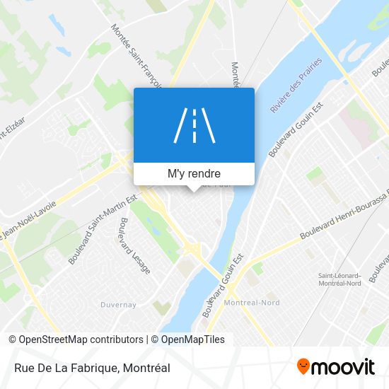 Rue De La Fabrique plan