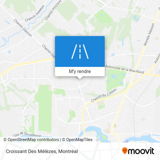 Croissant Des Mélèzes plan