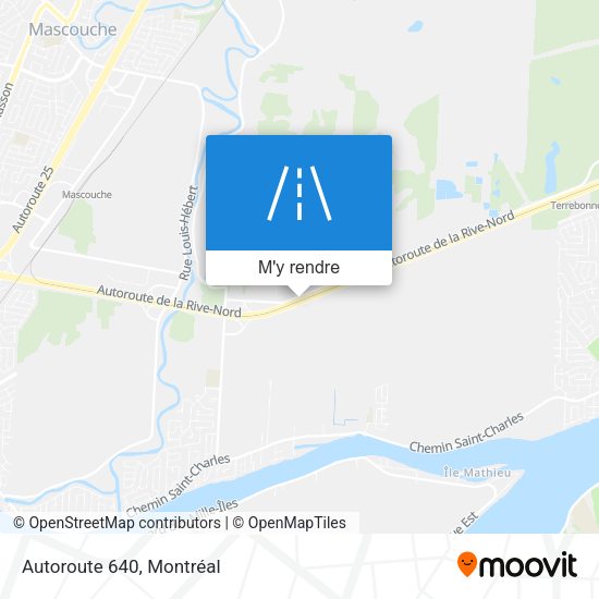 Autoroute 640 plan