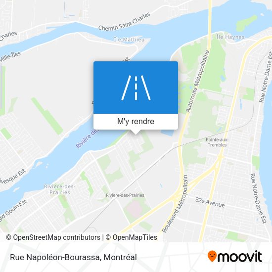 Rue Napoléon-Bourassa plan