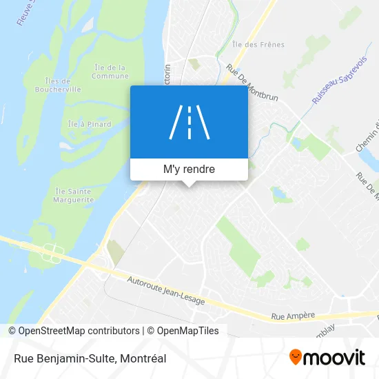 Rue Benjamin-Sulte plan