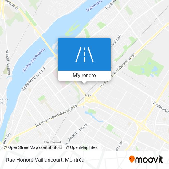 Rue Honoré-Vaillancourt plan