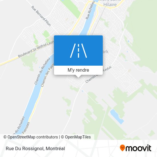 Rue Du Rossignol plan