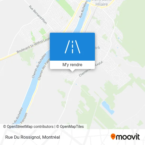 Rue Du Rossignol plan