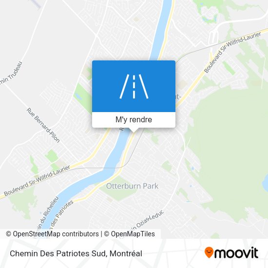 Chemin Des Patriotes Sud plan