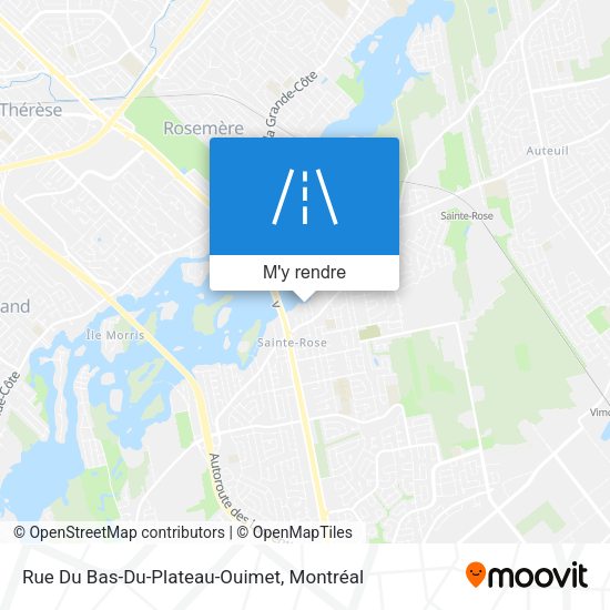 Rue Du Bas-Du-Plateau-Ouimet plan