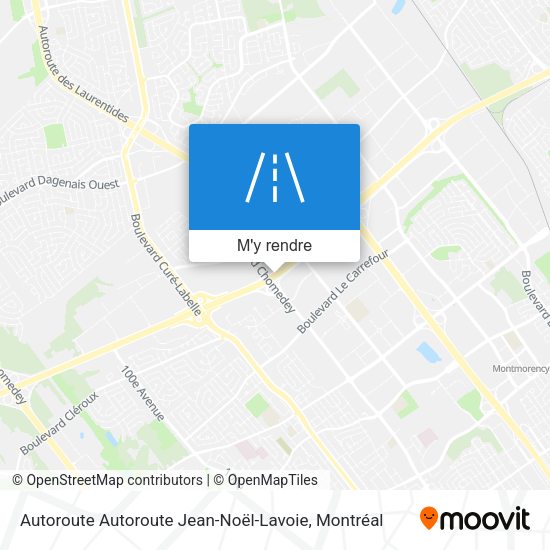 Autoroute Autoroute Jean-Noël-Lavoie plan