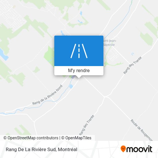 Rang De La Rivière Sud plan
