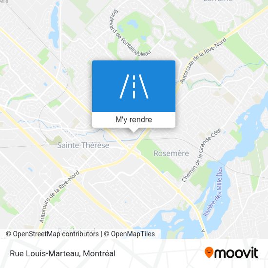 Rue Louis-Marteau plan