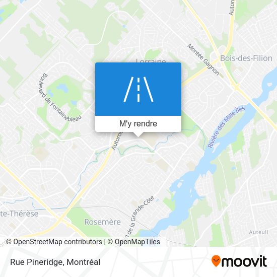 Rue Pineridge plan