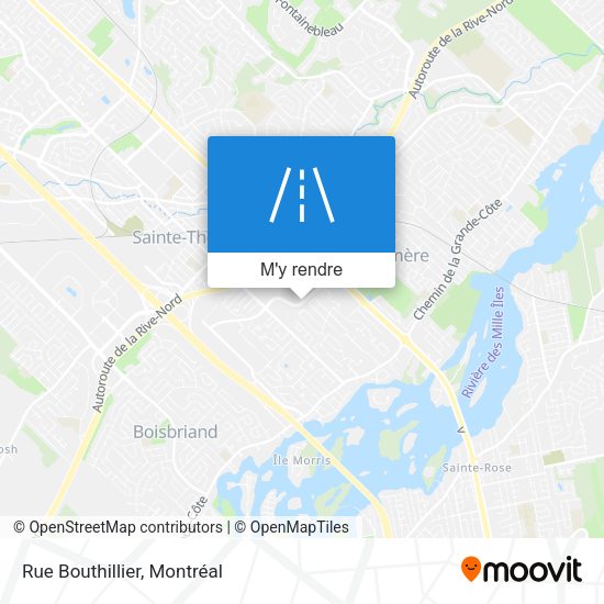 Rue Bouthillier plan