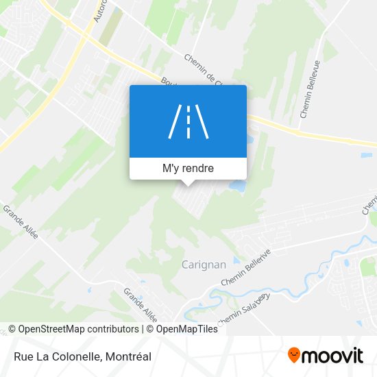 Rue La Colonelle plan
