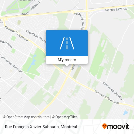 Rue François-Xavier-Sabourin plan