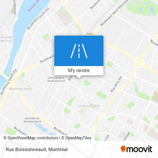 Rue Boissonneault plan