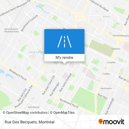 Rue Des Becquets plan