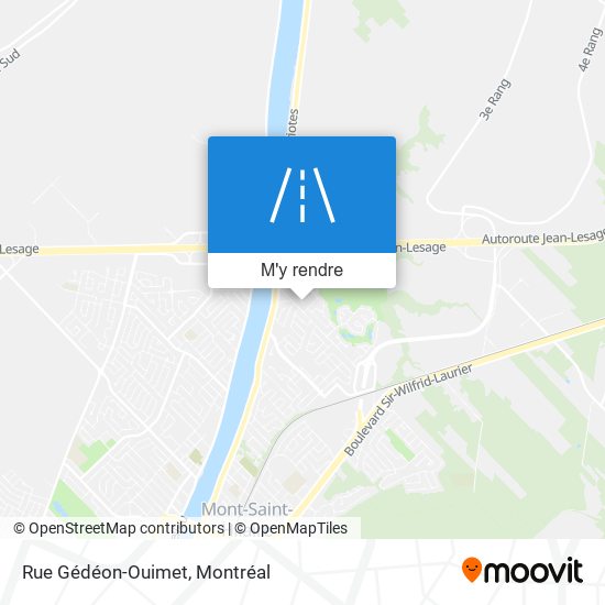 Rue Gédéon-Ouimet plan