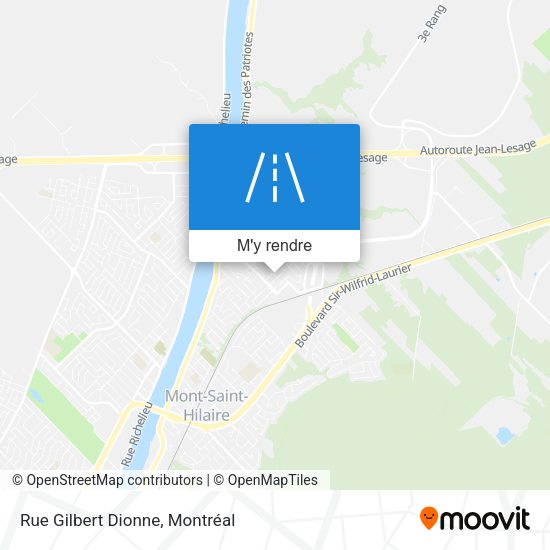 Rue Gilbert Dionne plan