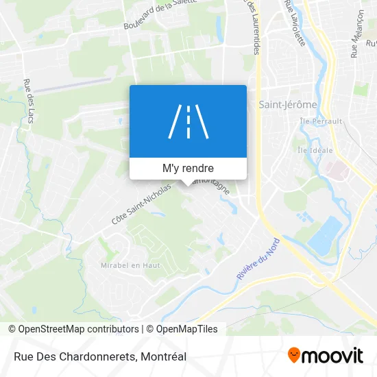 Rue Des Chardonnerets plan