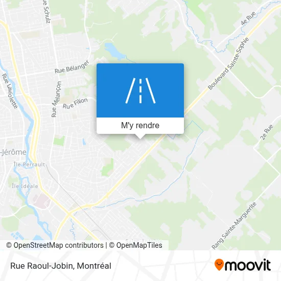 Rue Raoul-Jobin plan