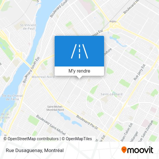 Rue Dusaguenay plan