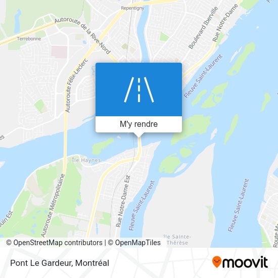 Pont Le Gardeur plan