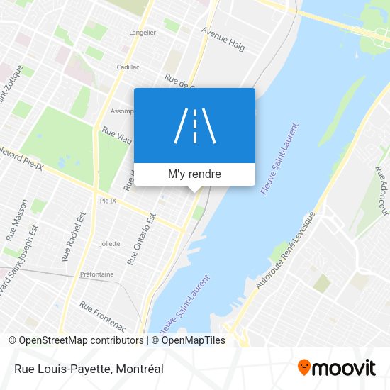 Rue Louis-Payette plan