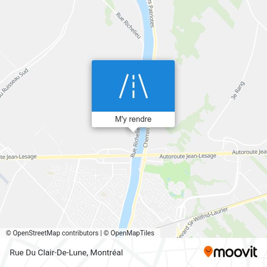 Rue Du Clair-De-Lune plan