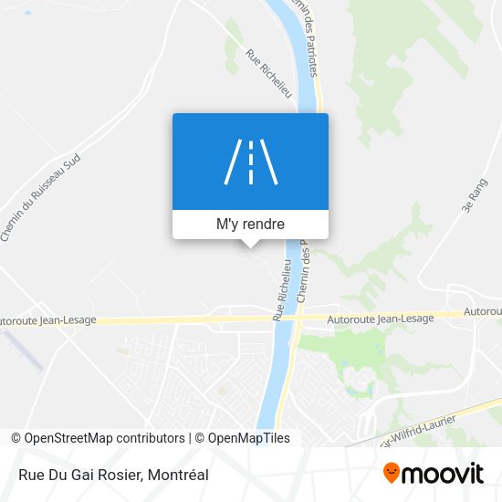 Rue Du Gai Rosier plan