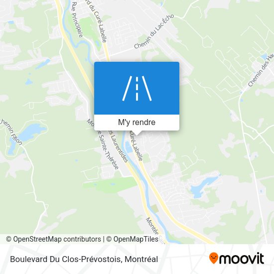 Boulevard Du Clos-Prévostois plan