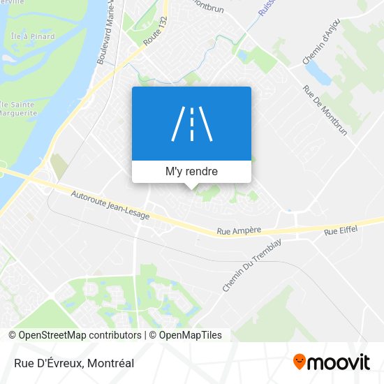 Rue D'Évreux plan