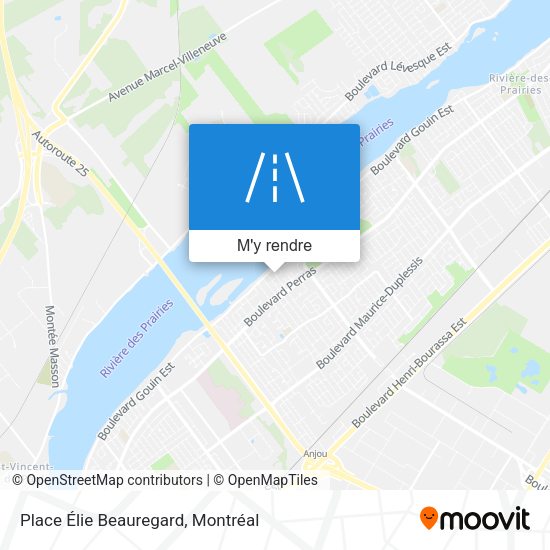 Place Élie Beauregard plan