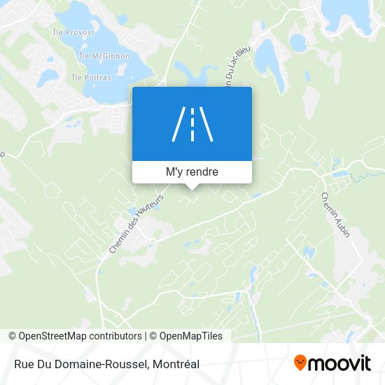Rue Du Domaine-Roussel plan