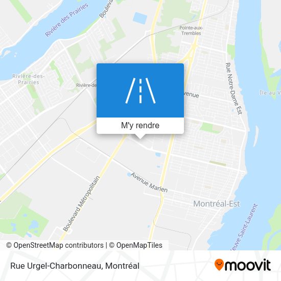 Rue Urgel-Charbonneau plan